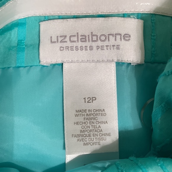 Liz Claiborne Teal Strapless Cocktail Dress - Picture 3 of 3
